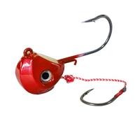 GPDNBIEU, Anzuelos de Pesca con Cabeza de Metal, nuevos señuelos de 40g, 60g, 80g y 100g, anzuelos con un Solo Gancho, Accesorios for Barco for Pesca en el mar(Red,60g)