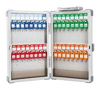 GPDNBIEU Armarios para Llaves, Gabinete de Llaves con Cerradura combinación Montaje en Pared, Caja Acero Protectora Cuatro Esquinas la Escuela(32-Keys)