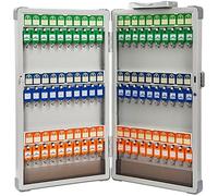 GPDNBIEU Armarios para Llaves, Gabinete de Llaves con Cerradura combinación Montaje en Pared, Caja Acero Protectora Cuatro Esquinas la Escuela(60-Keys)