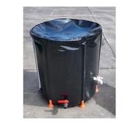 GPDNBIEU Barriles para Agua de Lluvia, Barril de Lluvia, Cubierta Superior con Malla filtrante(Black,1000L)
