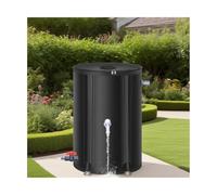 GPDNBIEU Barriles para Agua de Lluvia, Puede ser ampliamente Utilizado en Patios, terrazas, Jardines(Black,100L)