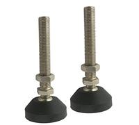 GPDNBIEU, Base de Nailon con Rosca Ajustable for Muebles, M12x100mm, 85mm diámetro, for sofá, gabinete, talleres, oficinas, 2 uds