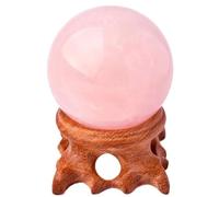 GPDNBIEU Bola de Cristal de fluorita, Esferas de Cristales curativos Cuarzo Rosa for decoración Reiki, curación, meditación, Feng Shui(35mm)