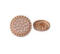 GPDNBIEU Botones metálicos para Abrigos, 20 Botones Redondos de Perlas for Ropa, cárdigans, Abrigos, proyectos Manualidades(A,20 mm)