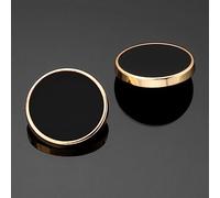 GPDNBIEU Botones metálicos para Abrigos, 20 Piezas de Moda, for Ropa, cárdigans, Camisas, proyectos Manualidades(Black,25mm)