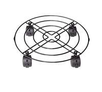 GPDNBIEU, Carrito for plantas, soporte for macetero de Metal pesado, Base rodillo for , carrito for , bandeja móvil for el hogar, sala estar, platillo for con exhibición(Black,30cm)