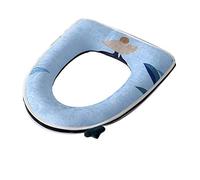 GPDNBIEU, Cojín de Asiento Inodoro,Cojines Grande Universal Junta Cuatro Estaciones for el hogar Asiento Invierno(Blue)