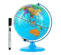 GPDNBIEU, Con soporte de metal, aprendizaje educativo geografía, marcado texto claro 9,8 pulgadas diámetro(A)