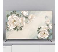 GPDNBIEU, Cubiertas Suaves for TV/PC de 32-80 Pulgadas, Cubierta Pantalla Interior, decoración Moderna for Sala Estar y Dormitorio(Flower,40-43inch)