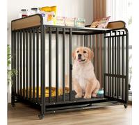 GPDNBIEU, Decoración Interior, casa for Mascotas, Jaula for Perros, Muebles con Puerta bloqueable, Bandeja fácil de Desmontar