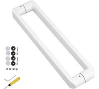 GPDNBIEU, Ducha de baño moderna alta resistencia con entrada acero inoxidable, herrajes, tirador puerta cobertizo vidrio dos lados(#5,84cm(33 in))