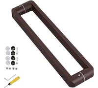 GPDNBIEU, Ducha de baño moderna alta resistencia con entrada acero inoxidable, herrajes, tirador puerta cobertizo vidrio dos lados(#3,104cm(41 in))