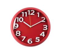 GPDNBIEU, El Reloj de Pared silencioso con decoración artística es fácil de Leer y Tiene Hora automática, Adecuado for Sala de Estar, Dormitorio y Restaurante.(Red)