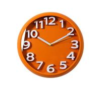 GPDNBIEU, El Reloj de Pared silencioso con decoración artística es fácil de Leer y Tiene Hora automática, Adecuado for Sala de Estar, Dormitorio y Restaurante.(Orange)