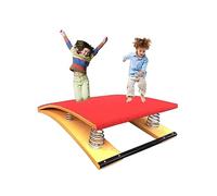 GPDNBIEU, Equipo de Gimnasia de Salto Tablero de Resorte for niños, Equipo de Entrenamiento Deportivo Tablero de Resorte antidesgarro Adecuado for Uso en escuelas y Clubes Deportivos(6 springs/120cm)