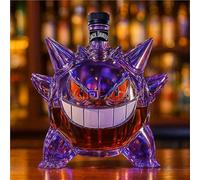 GPDNBIEU, Escultura de botella whisky 300 ml, diseño monstruos mascotas en 3D, estatua decantadora cristal novedosa(C)