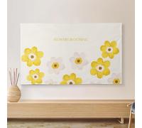 GPDNBIEU, Floral 32-80 Pulgadas LCD/LED/Plasma TV Protector de Pantalla Tela Decorativa Cubierta Plana Interior(Flower,37-39inch)