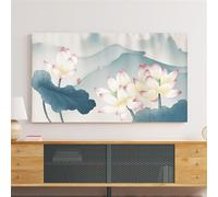 GPDNBIEU, Funda Protectora de Tela elástica for televisores Planos/curvos universales 32 a 80 Pulgadas(Flower2,37-39inch)
