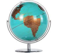 GPDNBIEU, Globo geográfico terrestre giratorio de 10 pulgadas diámetro, 720°, mesa antigua Vintage, globo, marcado texto claro(E)