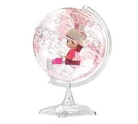 GPDNBIEU, Globo giratorio automático de 360° Ar 8,5 pulgadas con marca texto claro globo educativo mapa mundial(J)