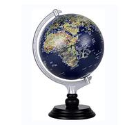 GPDNBIEU, Globo terráqueo con mapa mundial, globo iluminado soporte y en relieve elevado, marca de texto claro 12"(A)