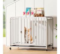 GPDNBIEU, Jaula for Perros de Tubo Cuadrado Fuerte, Perrera for, Muebles for jaulas for, Seis Lados Atrevido Mejorado, y Resistente(78.2x52.5x63cm)