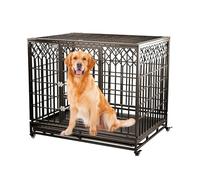 GPDNBIEU, Jaula for Perros Resistente con Bandeja Desmontable Multiusos, casa for Interior espaciosa, Jaula for Estilo Muebles móviles