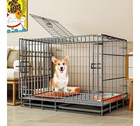 GPDNBIEU, Jaulas for Perros medianos, caseta for en Interiores, for, Jaula Plegable for Mascotas, no Requiere instalación, fácil de Limpiar(70x50x60cm)