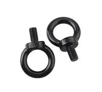 GPDNBIEU, M3 M4 M5 M6 M8 M10 M12 M14 M16 M18 M20 M24 Perno de argolla elevación anillo acero inoxidable negro 304 Tornillos marinos aro Pernos(M5X11 5PCS)