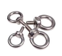 GPDNBIEU, M3 M4 M5 M6 M8 M10 M12 Perno de argolla Tuerca acero inoxidable 304 Tornillos elevación marina Anillo Agujero bucle Cable Cuerda Pernos inoxidable)(M4 (5Pcs))