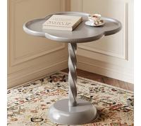 GPDNBIEU, Mesa Auxiliar Redonda, Mesa de Pedestal Decorativa, pequeña Martini, Sala Estar for sofá, Silla, Patio(/Gray a,40CM)