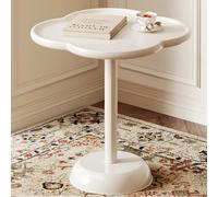 GPDNBIEU, Mesa Auxiliar Redonda, Mesa de Pedestal Decorativa, pequeña Martini, Sala Estar for sofá, Silla, Patio(/Beige B,55CM)