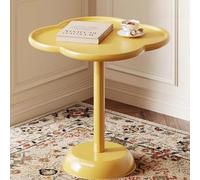GPDNBIEU, Mesa Auxiliar Redonda, Mesa de Pedestal Decorativa, pequeña Martini, Sala Estar for sofá, Silla, Patio(/Yellow B,40CM)