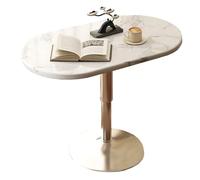 GPDNBIEU, Mesas De Sofá Escritorio Giratorias 360 ° Que Se Deslizan Debajo,Mesa Auxiliar Cama Pequeña for Espacios Pequeños(/Beige a Wooden Desktop)