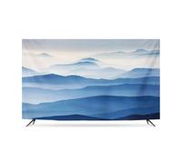 GPDNBIEU, Pantallas de 32-80 Pulgadas Tejido poliéster Suave Protector Pantalla for televisores Pintura Paisaje Sala Estar(Mountain,37-39inch)