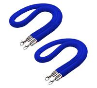 GPDNBIEU, Paquete de 2 cuerdas barreras seguridad for teatro conciertos hotel(Blue,2m/6.6ft/79inch)
