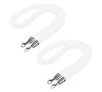 GPDNBIEU, Paquete de 2 cuerdas barreras seguridad for teatro conciertos hotel(White,0.9m/3ft/36inch)