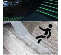 GPDNBIEU, Protector de Borde Escalera Transparente for moldura Nariz, peldaños, Tiras Ajuste escalón, Almohadillas for escaleras Interiores y Exteriores, fácil Instalar(W 10cm/3.94in,L 5m/196.8 in)