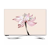 GPDNBIEU, Protector de Pantalla Curvado Estirable con patrón 32-65 Pulgadas for decoración Mesa/TV LED Colgante, Sala Estar/Dormitorio(Flower4,37-39inch)
