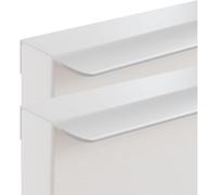 GPDNBIEU, Tiradores Ocultos Tirador De Gabinete Armario Cocina Borde Dedo Cajón Perillas Blanco Cálido 2 Piezas(Overall length 250mm)