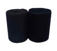 GPDNBIEU, Tiras de Nailon no Autoadhesivas for Coser, confección, reparación Telas y dobladillos(Black,38MM x 2 Yards)