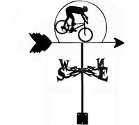 GPDNBIEU, Veleta de Viento Estilo Retro, Veleta Herrero, decoración Techo, Kit indicador dirección del, Soporte Acero Inoxidable for césped jardín al Aire Libre(Style 5)