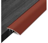 GPECTIFO Tira de transición de Piso autoadhesiva, Reductor de umbrales de Tira divisoria de Piso de Aluminio, Barra de Ajuste de Alfombra for Puertas de Entrada(Rosso,Length 150cm/59 in)