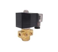 GPG 50bar 90bar 2 way Brass water high pressure solenoid valve normally open 1/4" 380V 220V PG-01K GPG-M02K NO with plug type(AC220V_50BAR)