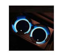 GPKFOLQM 2Piezas Posavasos Coche, para VW Golf Plus 2004-2014 Antideslizante y Duradera Posavasos Coche Que Brilla en la Oscuridad Accesorios Interiores