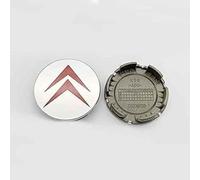 GPKFOLQM 4 Piezas Tapacubos Centrales Llantas, para Citroen Elysee C1 C2 C3 C4 C5 C6 C8 52mm Prueba Polvo AntióXido Tapas Centrales Llantas Cubiertas de Tuercas de llanta