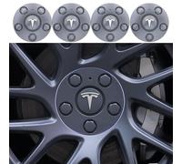 GPKFOLQM 4 Piezas Tapacubos Centrales Llantas, para Tesla Model 3 Highland 2024 15cm Prueba Polvo AntióXido Tapas Centrales Llantas Cubiertas de Tuercas de llanta