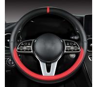 GPKFOLQM Funda Volante Coche, para Audi A3 8P 8L 8V S3 RS3 Q3 S Linie 2014-2023 Protectora Volante Antideslizante Transpirable Funda Volante Accesorios De Estilo De Coche,B-O