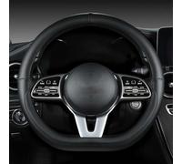 GPKFOLQM Funda Volante Coche, para Audi A3 8P 8L 8V S3 RS3 Q3 S Linie 2014-2023 Protectora Volante Antideslizante Transpirable Funda Volante Accesorios De Estilo De Coche,A-D