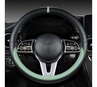 GPKFOLQM Funda Volante Coche, para Audi A3 8P 8L 8V S3 RS3 Q3 S Linie 2014-2023 Protectora Volante Antideslizante Transpirable Funda Volante Accesorios De Estilo De Coche,F-O